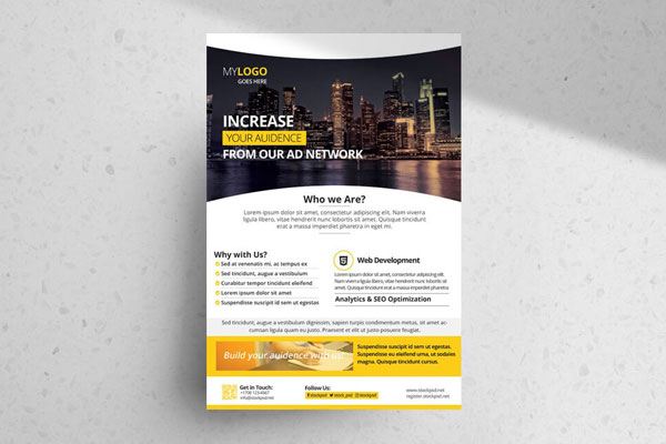 Urban Infographic Corporate Flyer Template FREE PSD