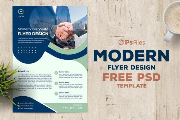 Urban, Modern Corporate Flyer Template FREE PSD