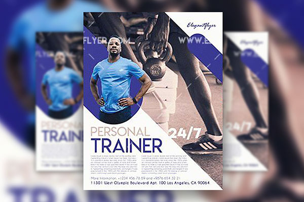 Clean Professional Personal Trainer Flyer and Facebook Cover Templates  (FREE) - Resource Boy