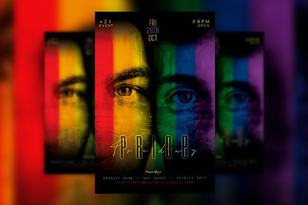 Colorful Creative Pride Day Flyer and Poster Template FREE PSD