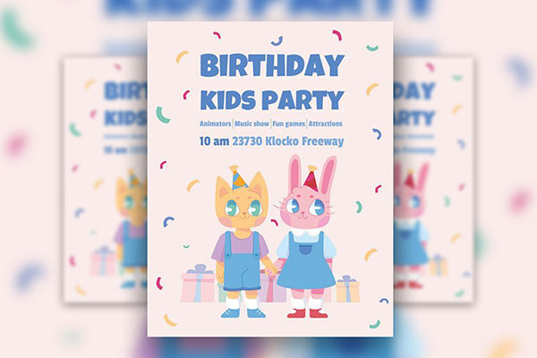 Free Birthday Flyer / Poster PSD Templates (2024)