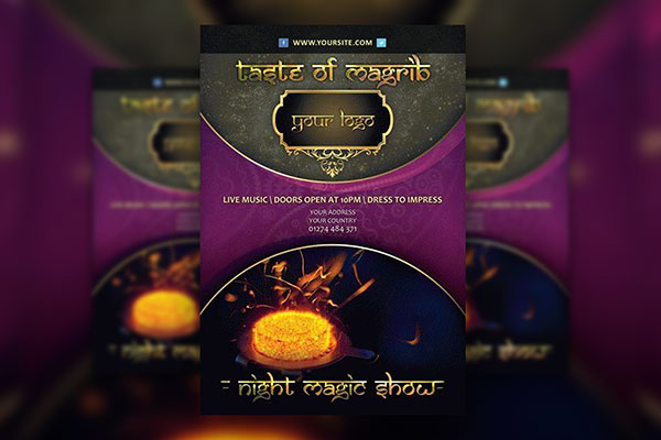 Modern Party Flyer Template FREE PSD