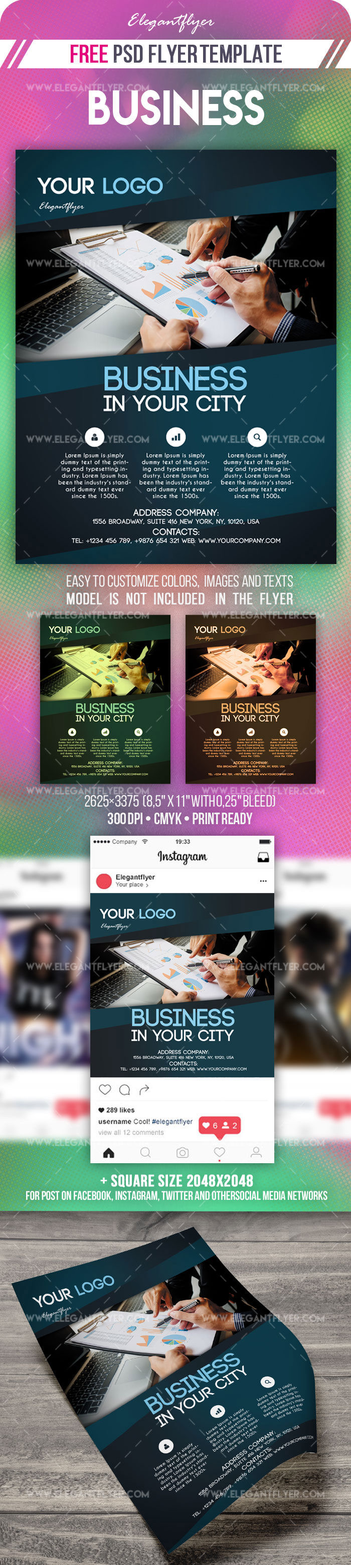 Modern Photo Business Flyer / Instagram Template Free Download ...