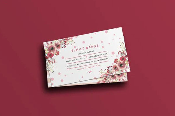 Top View Business Card Template FREE PSD