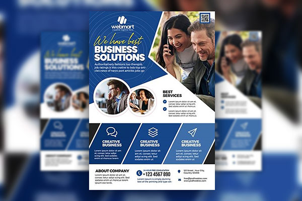 3 Clean Photo Business Flyer Templates FREE PSD