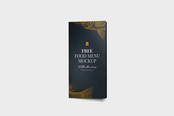 3 Food Menu Mockups in Different Shots FREE PSD