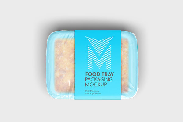 3 Food Tray Packaging Mockups in Different Shots FREE PSD