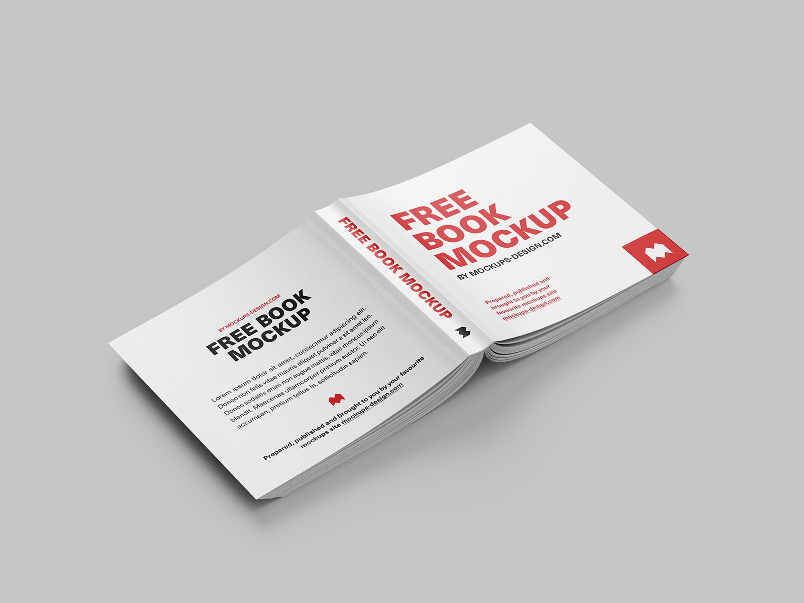 7 Square Book Mockups in Various Shots FREE PSD