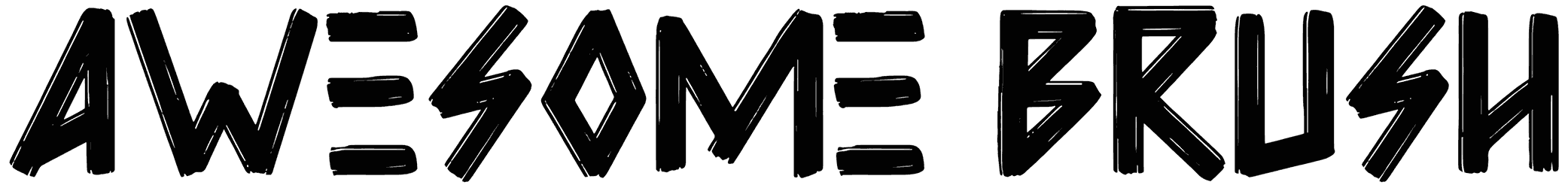 Awesome Brush Font