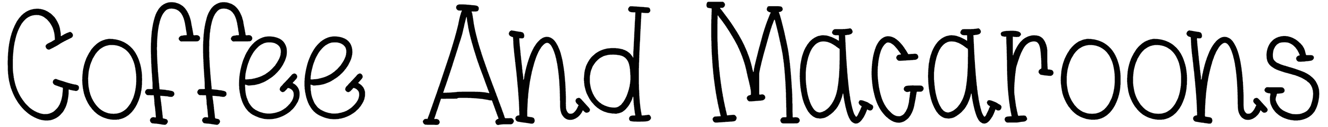 Coffee And Macaroons Font