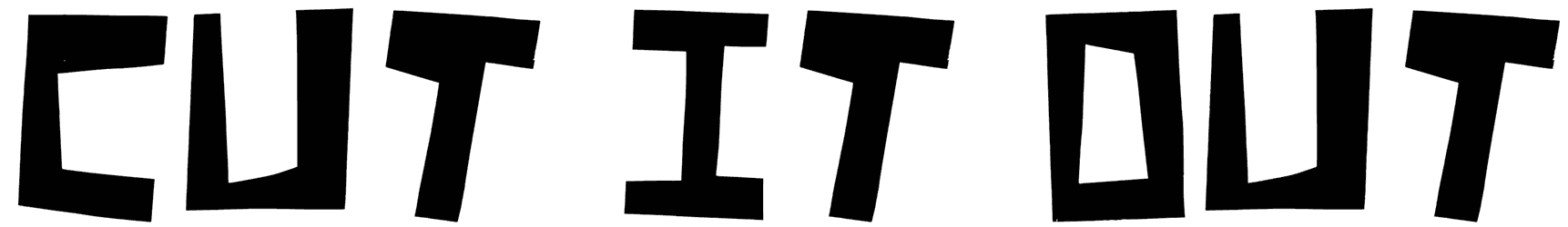 Cut It Out Font