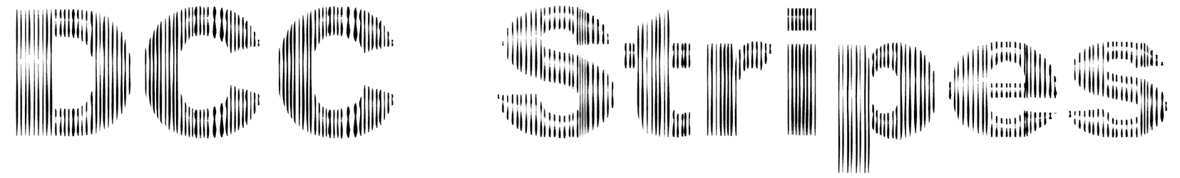 DCC Stripes Font