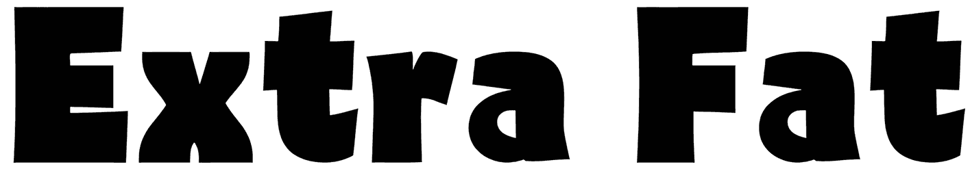 Extra Fat Font