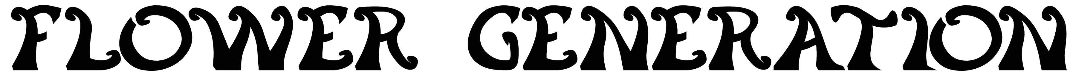 Flower Generation Font