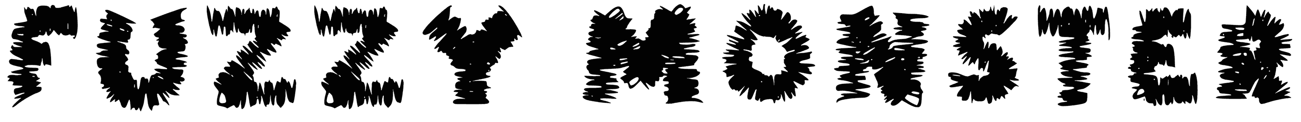 Fuzzy Monster Font