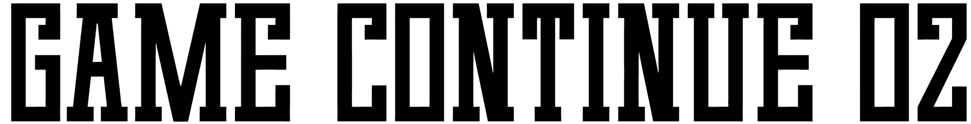 Game Continue 02 Font