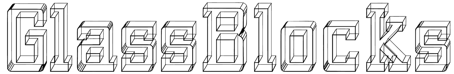 GlassBlocks Font