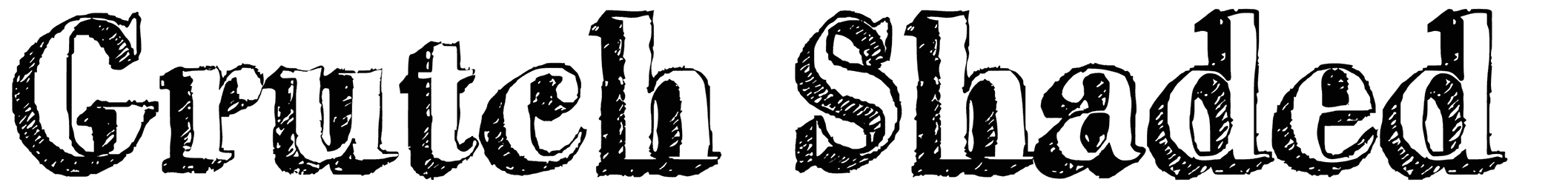 Grutch Shaded Font