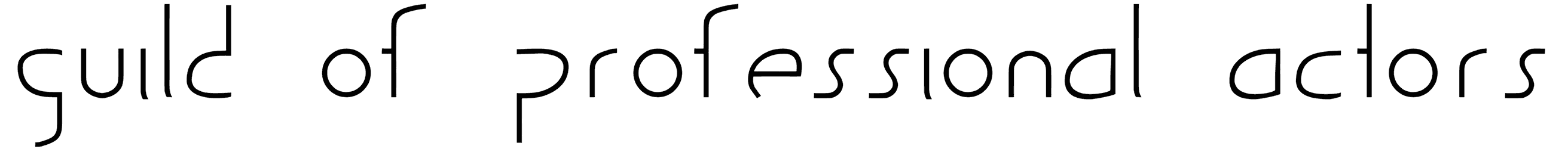 Guild Of Professional Actors Font