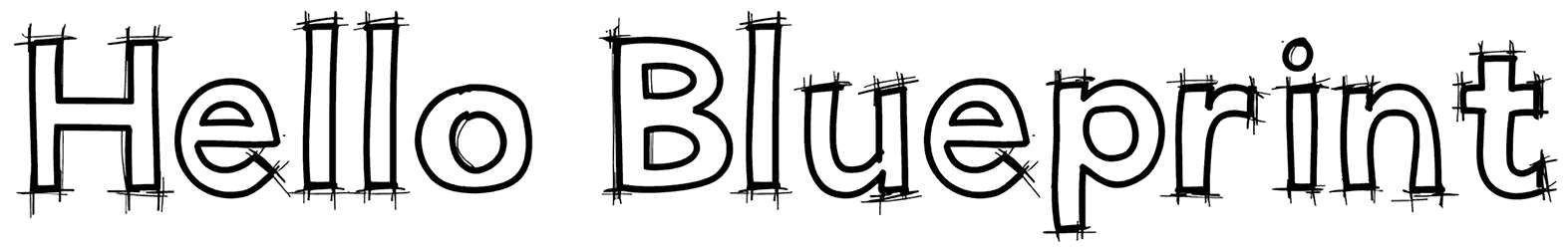Hello Blueprint Font