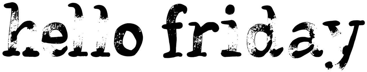 Hello Friday Vector Font
