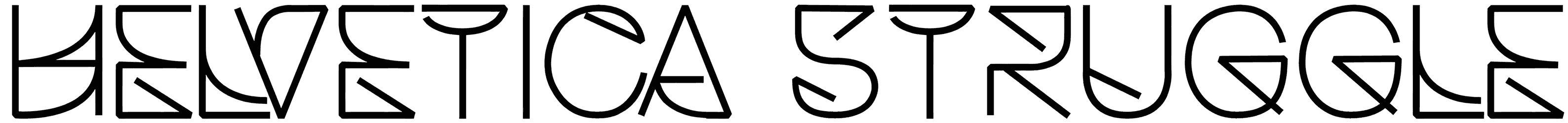 Helvetica Struggle Font