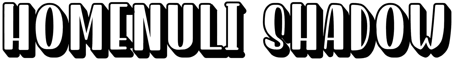 Homenuli Shadow Font