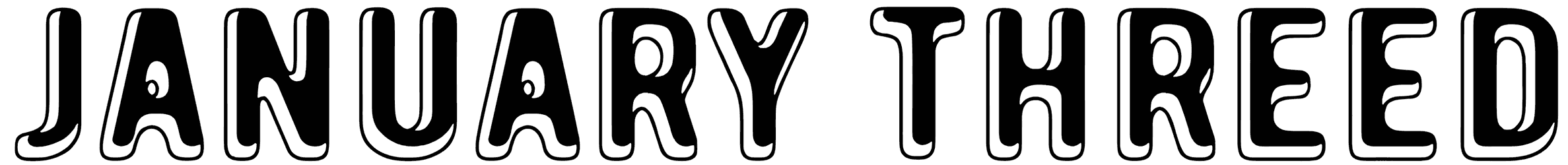 January Threed Font