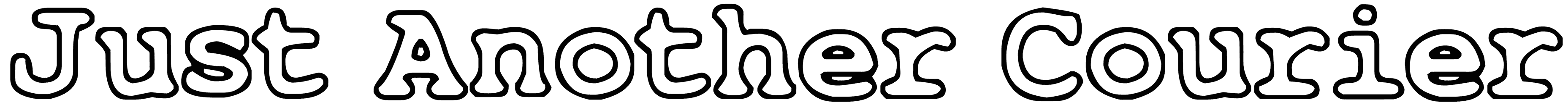 Just Another Courier Font