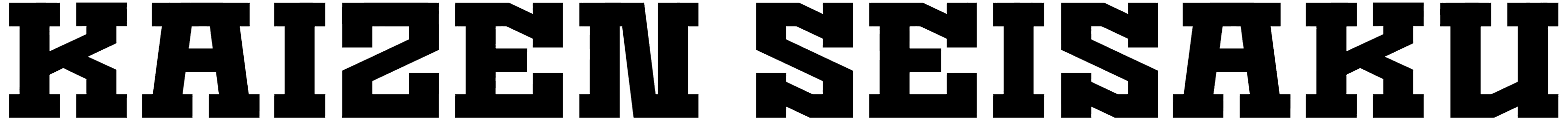 Kaizen Seisaku Font