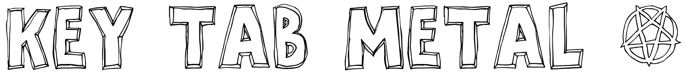 Key Tab Metal Font