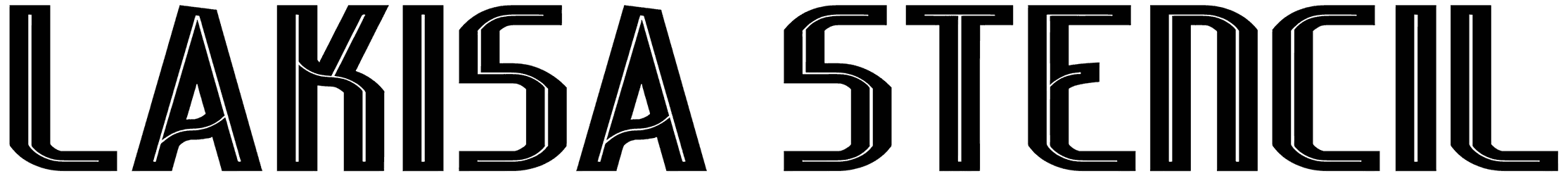 Lakisa Stencil Font