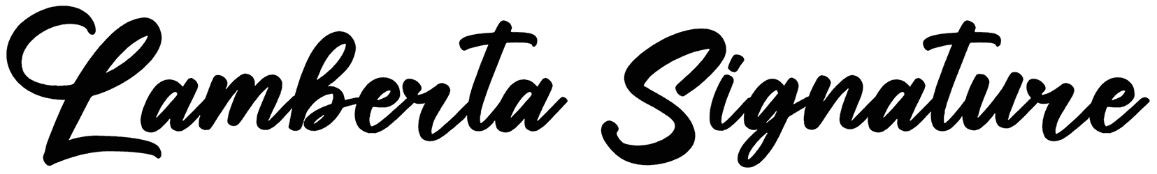 Lamberta Signature Font