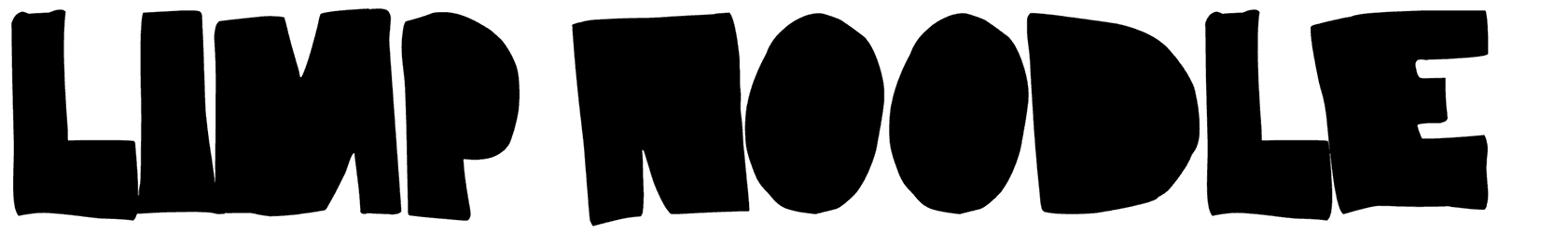Limp Noodle Font