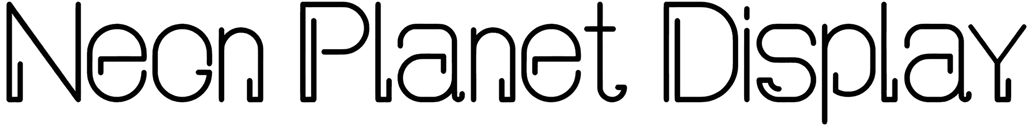 Neon Planet Display Font
