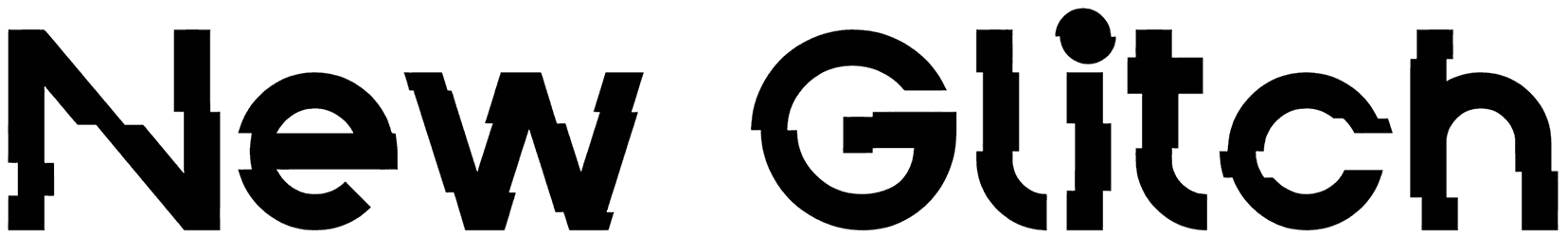 New Glitch Font