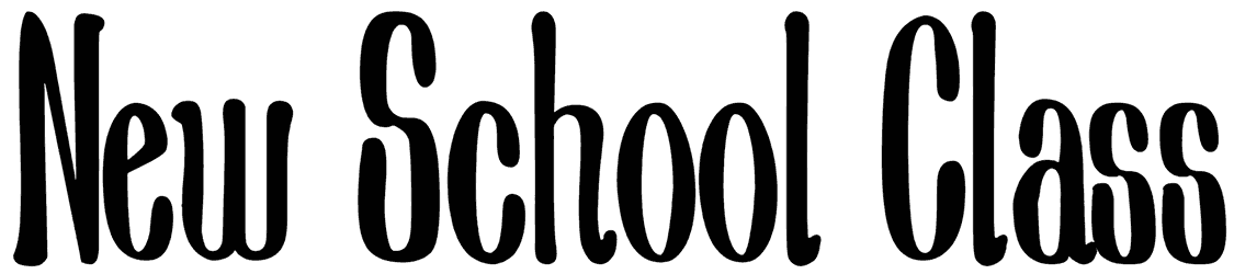 New School Class Font