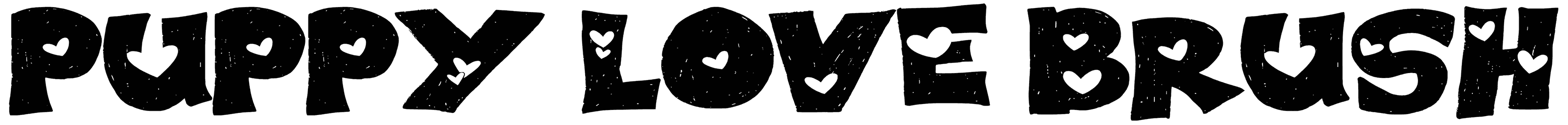 Puppy Love Brush Font