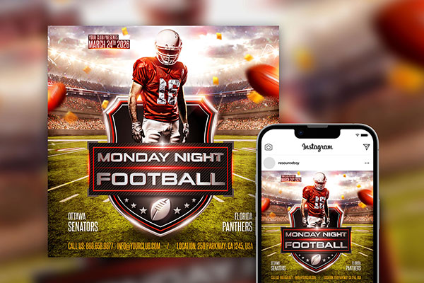 Football Game Flyer Template - Download in Word, Google Docs, Illustrator,  PSD, Apple Pages, Publisher, InDesign