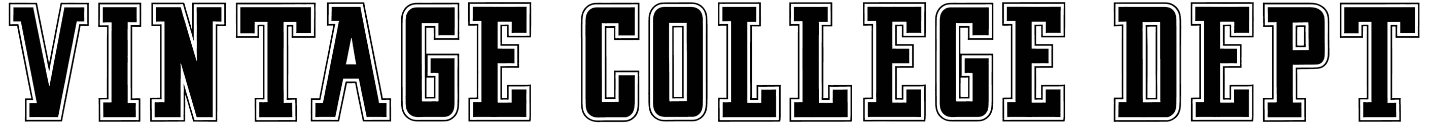 Vintage College Dept Font