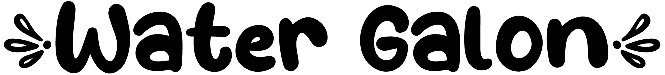 Water Galon Font