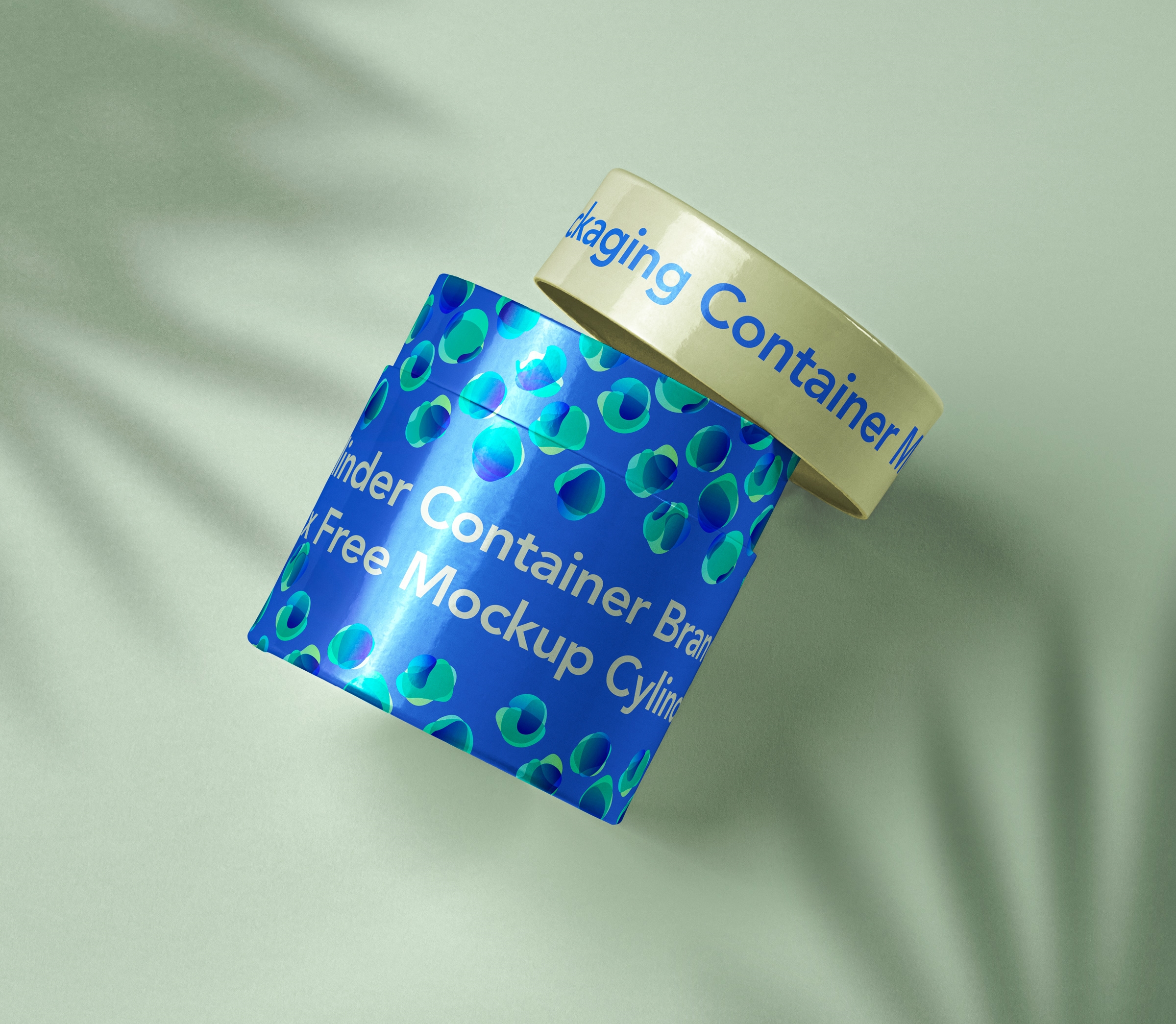 Branding Jar Mockup Placed on the Surface with the Lid on FREE PSD
