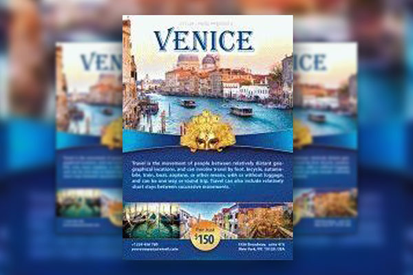 Clean Photo Venice Flyer Template FREE PSD