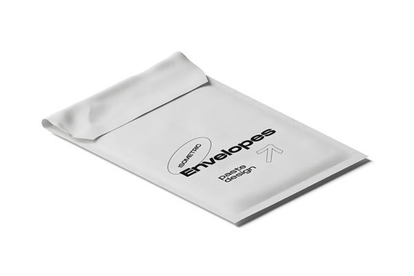 Closed Envelope Mockup in Perspective View FREE PSD