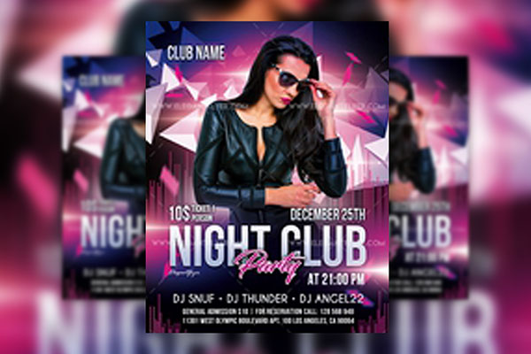 Geometric Party Flyer / Instagram Post and Facebook Cover Templates ...