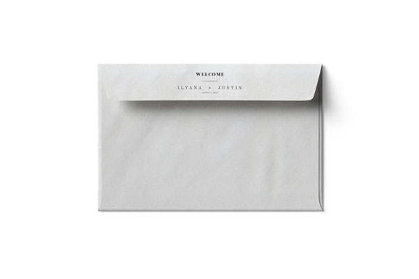 Half Open Paper Envelope Mockup from a Top View FREE PSD