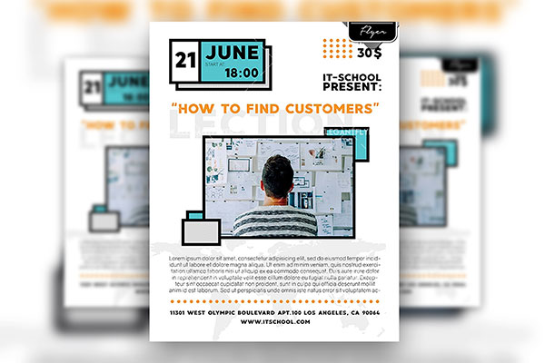 Infographic Lection Flyer Template Plus a Facebook Cover FREE PSD