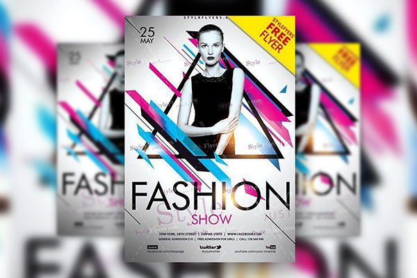 fashion show flyer template