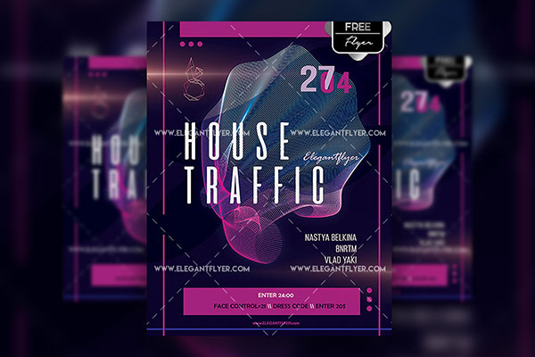 traffic light party flyers