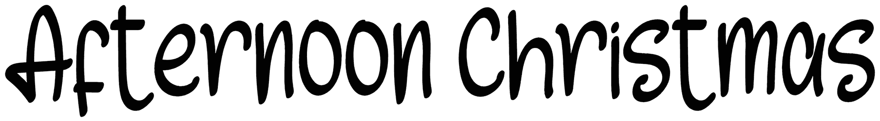 Afternoon Christmas Font